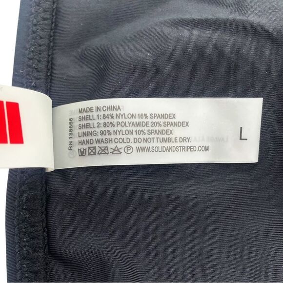 NWT Solid & Striped The Emily Mesh Bikini Bottom Black Size Large Swim Bottoms - Picture 10 of 12